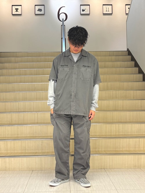 FADED WORK SHIRT "USAFA" / フェイド 半袖ワークシャツ / AVIREX / アヴィレックス
