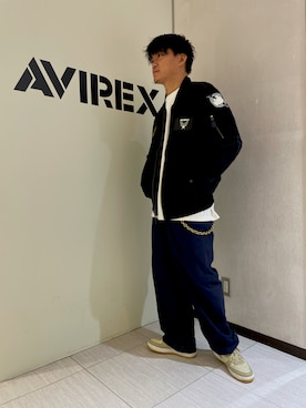 「秋」｜「アイテム（MA-1）」を使った、Yu OTSUKAさん（メンズ・176cm）の秋コーディネート