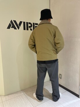 「アウトドアスタイル」｜「アイテム（ミリタリージャケット）」を使った、Yu OTSUKAさん（メンズ・176cm）の秋コーディネート