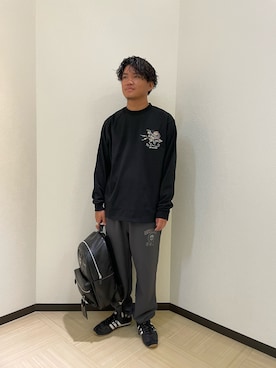 「AVIREX（アヴィレックス）のアイテム（スウェットパンツ）」を使った、Yu OTSUKAさん（メンズ・176cm）の秋コーディネート