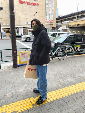 「URBAN RESEARCH Sonny Label（アーバンリサーチサニーレーベル）のアイテム（ダウンジャケット/コート）」を使った、橘高大和さん（メンズ・173cm）の冬コーディネート