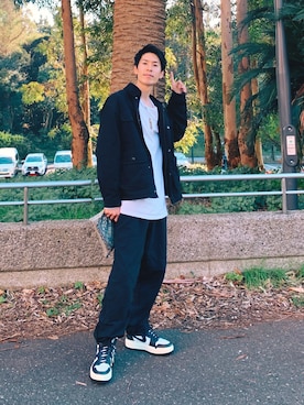「エアジョーダン」｜橘高大和さん（メンズ・173cm）の秋コーディネート