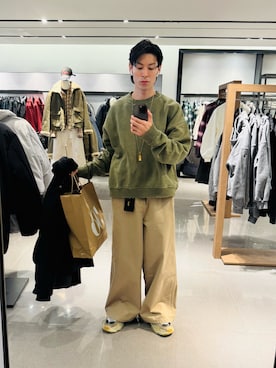 「アイテム（キーケース/キーアクセサリー）」を使った、橘高大和さん（メンズ・172cm）の秋コーディネート