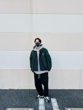 「FOG ESSENTIALS（エフオージーエッセンシャルズ）のアイテム」を使った、橘高大和さん（メンズ・172cm）の冬コーディネート