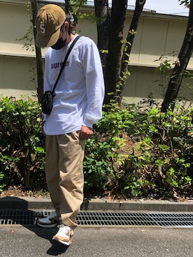 「シュプリーム」｜「アイテム（その他）」を使った、シンさん（メンズ・172cm）の夏コーディネート