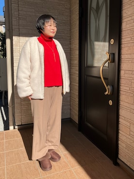 「Samansa Mos2（サマンサ モスモス）のアイテム（ジャケット/アウター）」を使った、結さん（レディース・151cm）の冬コーディネート