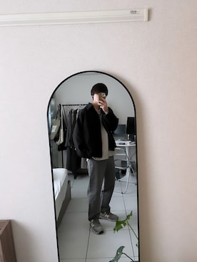 「shiki tokyo（シキトウキョウ）のアイテム（アクセサリー）」を使った、ユウ（低身長）さん（メンズ・169cm）の冬コーディネート