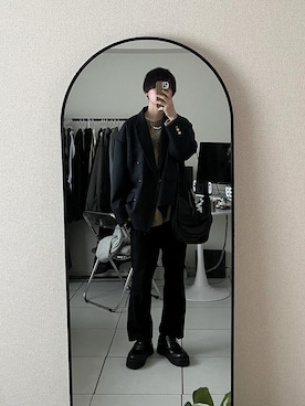 「shiki tokyo（シキトウキョウ）のアイテム（アクセサリー）」を使った、ユウ（低身長）さん（メンズ・169cm）の春コーディネート