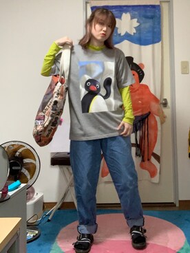 Design Tshirts Store Graniph デザイン ティーシャツ ストア グラニフ の ピングーあいさつ ピングー コラボtシャツ Tシャツ カットソー Wear