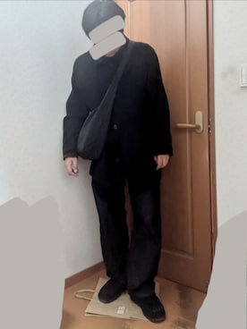 「アイテム（モカシン/デッキシューズ）」を使った、トンガリさん（メンズ・177cm）の冬コーディネート