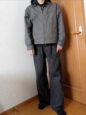 「UNIQLO（ユニクロ）のアイテム（ブルゾン）」を使った、Tongariさん（メンズ・177cm）の秋コーディネート