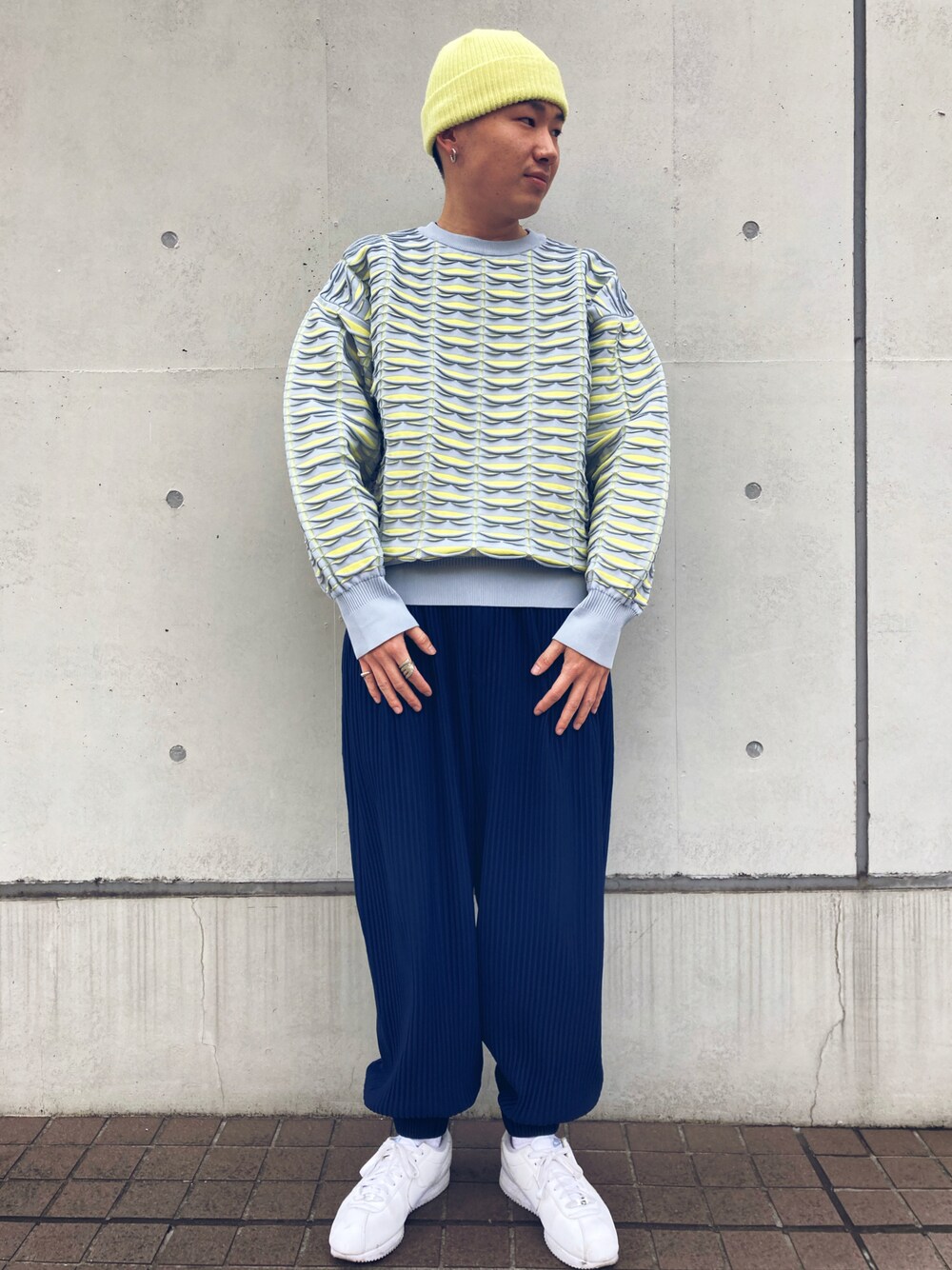 cfcl ビーニー黒ニット帽