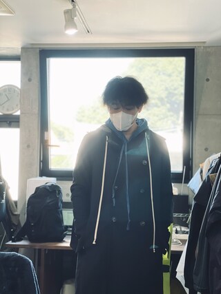 Greg Lauren(グレッグ ローレン)フラッグメント フーディ/BLACK/1 ...