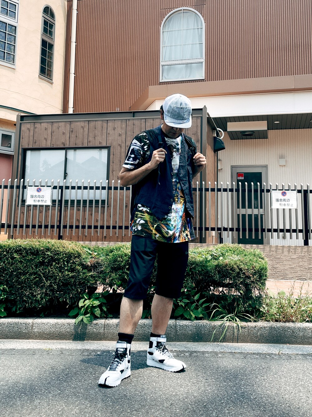 GREG LAUREN（グレッグローレン）の「INDIGO PINSTRIPE LINEN