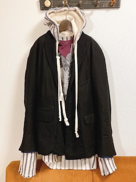 「greg lauren」｜「アイテム（ジャケット/アウター）」を使った、nt.tokyo.jpさん（メンズ・182cm）の春コーディネート