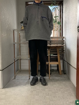 「L.L.Bean（エルエルビーン）のアイテム（その他アウター）」を使った、むむむ_在宅ワーカーさん（メンズ・173cm）の冬コーディネート