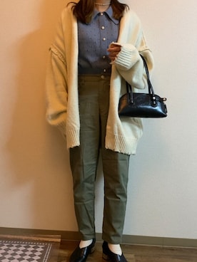 「WC（ダブル シー）のアイテム（ハンドバッグ）」を使った、夕陽さん（レディース・159cm）の秋コーディネート