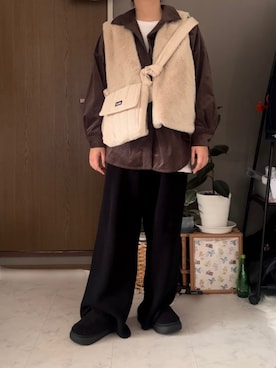「Java（ジャバ）のアイテム」を使った、夕陽さん（レディース・159cm）の冬コーディネート