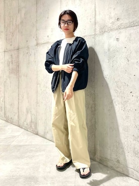 「URBAN RESEARCH Sonny Label（アーバンリサーチサニーレーベル）のアイテム（ジャケット/アウター）」を使った、アサミさん（レディース・163cm）の春コーディネート
