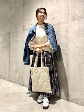 アサミさん（骨格ウェーブ・レディース・163cm）の秋コーディネート