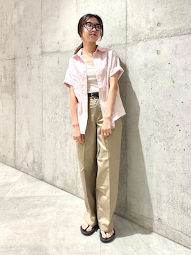 「ウェーブ×イエベ秋」｜アサミさん（レディース・163cm）の夏コーディネート