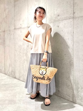 「URBAN RESEARCH Sonny Label（アーバンリサーチサニーレーベル）のアイテム」を使った、アサミさん（レディース・163cm）の夏コーディネート