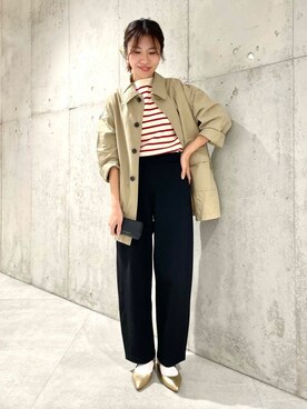 「アイテム（財布）」を使った、アサミさん（レディース・163cm）の冬コーディネート