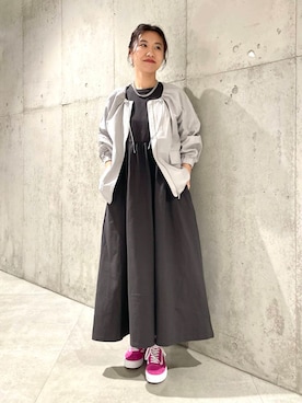 「URBAN RESEARCH Sonny Label（アーバンリサーチサニーレーベル）のアイテム（ジャケット/アウター）」を使った、アサミさん（レディース・163cm）の春コーディネート