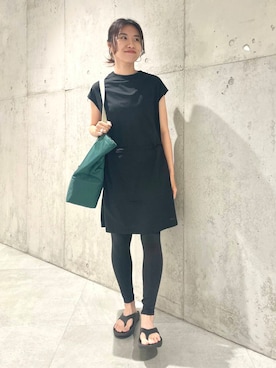 「URBAN RESEARCH Sonny Label（アーバンリサーチサニーレーベル）のアイテム（ワンピース/ドレス）」を使った、アサミさん（レディース・163cm）の夏コーディネート