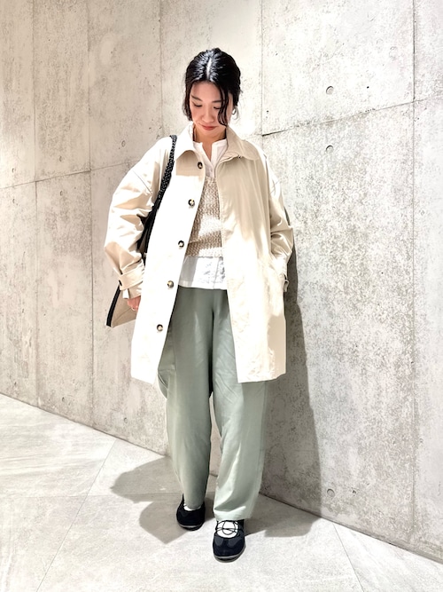 エアリーコットンタックボリュームブラウス