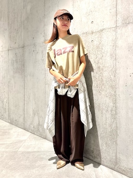 アサミさん（骨格ウェーブ・レディース・163cm）の秋コーディネート