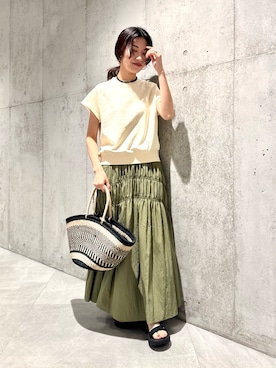 「URBAN RESEARCH Sonny Label（アーバンリサーチサニーレーベル）のアイテム（アクセサリー）」を使った、アサミさん（レディース・163cm）の夏コーディネート