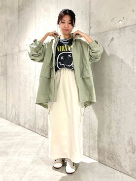 「URBAN RESEARCH Sonny Label（アーバンリサーチサニーレーベル）のアイテム（ブルゾン）」を使った、アサミさん（レディース・163cm）の春コーディネート