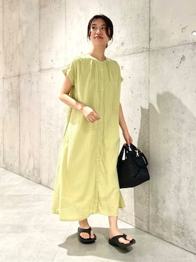 「URBAN RESEARCH Sonny Label（アーバンリサーチサニーレーベル）のアイテム（ワンピース/ドレス）」を使った、アサミさん（レディース・163cm）の春コーディネート