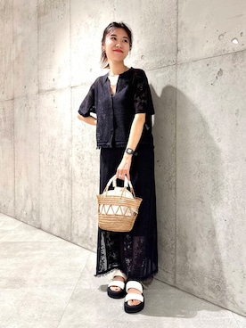 「URBAN RESEARCH Sonny Label（アーバンリサーチサニーレーベル）のアイテム」を使った、アサミさん（レディース・163cm）の夏コーディネート