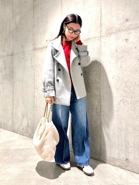 「アイテム（テーラードジャケット）」を使った、アサミさん（レディース・163cm・30代）の秋コーディネート