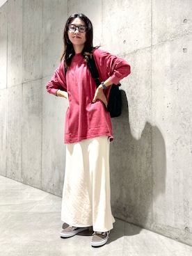 「アイテム（バックパック/リュック）」を使った、アサミさん（レディース・163cm・30代）の夏コーディネート