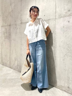 「URBAN RESEARCH Sonny Label（アーバンリサーチサニーレーベル）のアイテム」を使った、アサミさん（レディース・163cm）の夏コーディネート