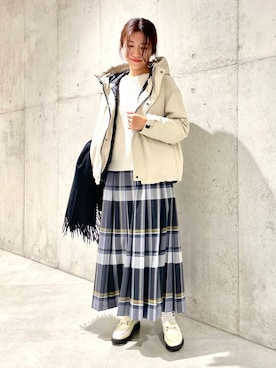 「ARTESANOS（アルテサノス）のARTESANOS　ビットローファー（ローファー）」を使った、アサミさん（レディース・163cm）の冬コーディネート