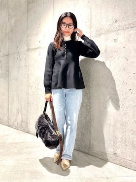 「アイテム（ショルダーバッグ）」を使った、アサミさん（レディース・163cm・30代）の秋コーディネート