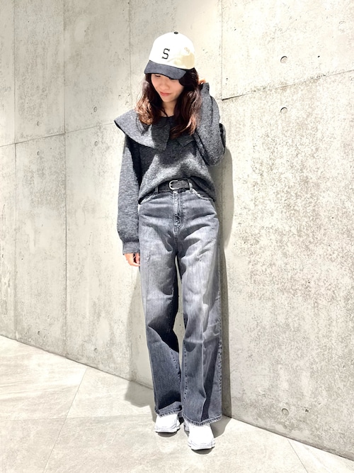 34サイズ/低身長向けも展開』センタープレスストレートデニム（デニム