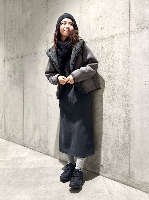 セール】ムートンリバーシブルフーディーコート（ムートンコート