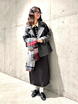 「アイテム（ワンピース/ドレス）」を使った、アサミさん（レディース・163cm・30代）の秋コーディネート