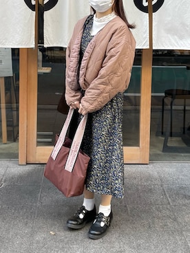 「アイテム（マウンテンパーカー）」を使った、ぽぽさん（レディース・150cm）の春コーディネート