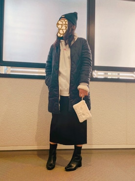 まみもさん（レディース・156cm）の冬コーディネート
