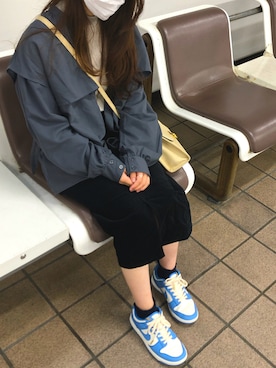 「blue」｜「アイテム（ショルダーバッグ）」を使った、wa☺︎chanさん（レディース・151cm）の秋コーディネート