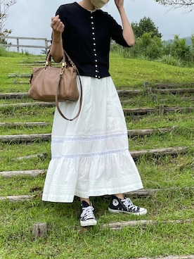 「コットンレース」｜MiKiさん（レディース・163cm）の秋コーディネート