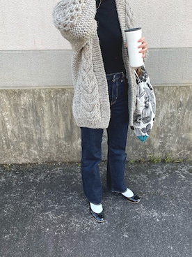 「ALLUMER（アリュメール）のアイテム」を使った、MiKiさん（レディース・163cm）の冬コーディネート