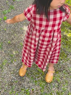 「おんなのこコーデ」｜「アイテム（サンダル）」を使った、MiKiさん（レディース・163cm）の夏コーディネート