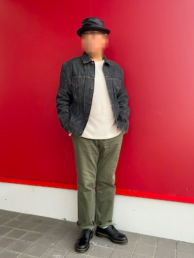 「アイテム（デニムジャケット）」を使った、Yukioさん（メンズ・173cm）の秋コーディネート